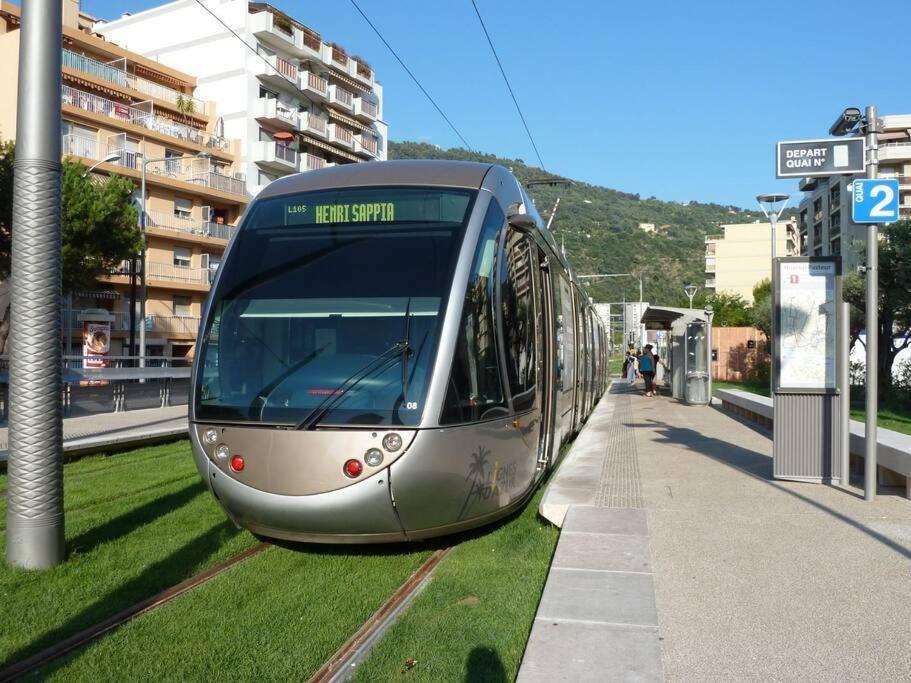 Studio Avec Clim A 100M Plage - 15Min Centre Ville Nizza Kültér fotó